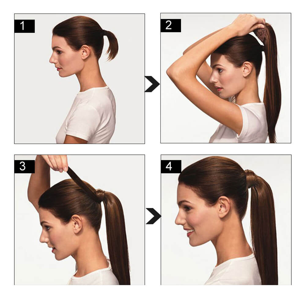 Remeehi® WRAP AROUND PONYTAIL-Wrap Around Ponytail Remy Hair