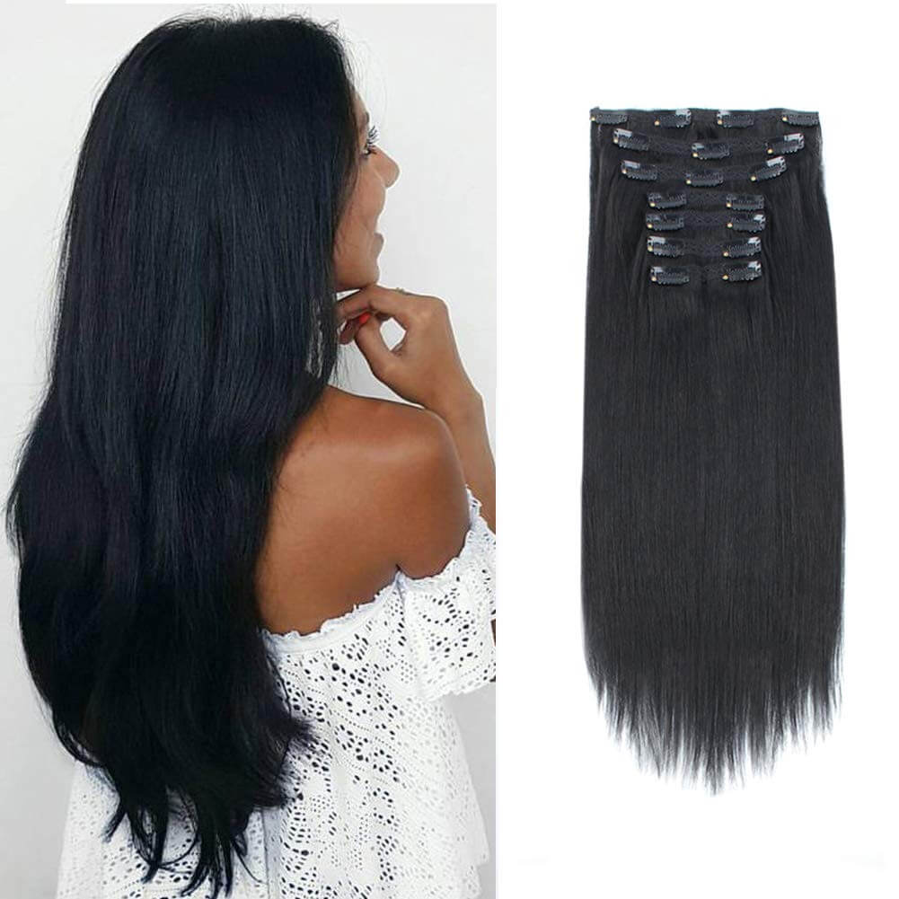 Remeehi® CLIP IN HAIR EXTENSIONS-Clip In Human Remy Hair