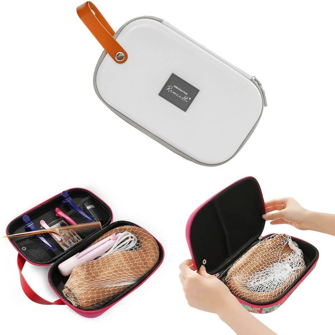 Remeehi® Wig storage box hair extensions bag travel case Wiginnest G101
