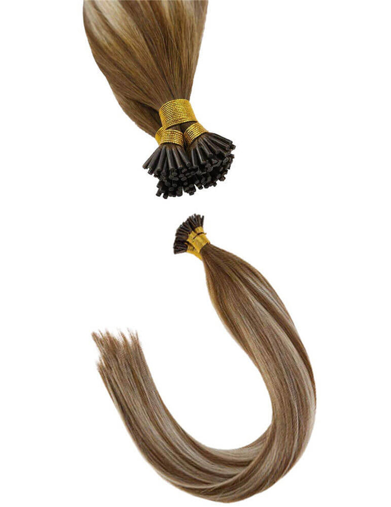 Remeehi® KERATIN HAIR EXTENSIONS-Keratin I Tip Remy Hair